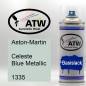 Preview: Aston-Martin, Celeste Blue Metallic, 1335: 400ml Sprühdose, von ATW Autoteile West.